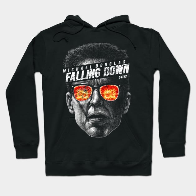 Falling Down, D-Fens, Cult Classic Hoodie by PeligroGraphics